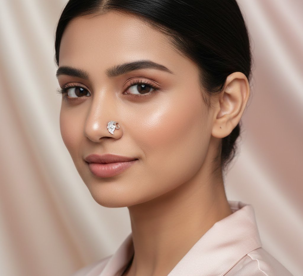 tiny silver nose pin1