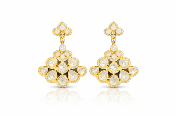 Moissanite Pearl Symphony Earrings