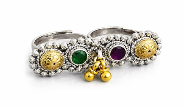 Regal Twin Bloom Statement Ring