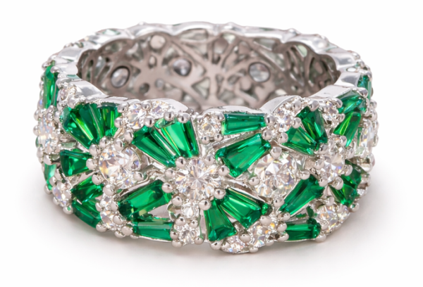 Emerald Bloom Royale Ring