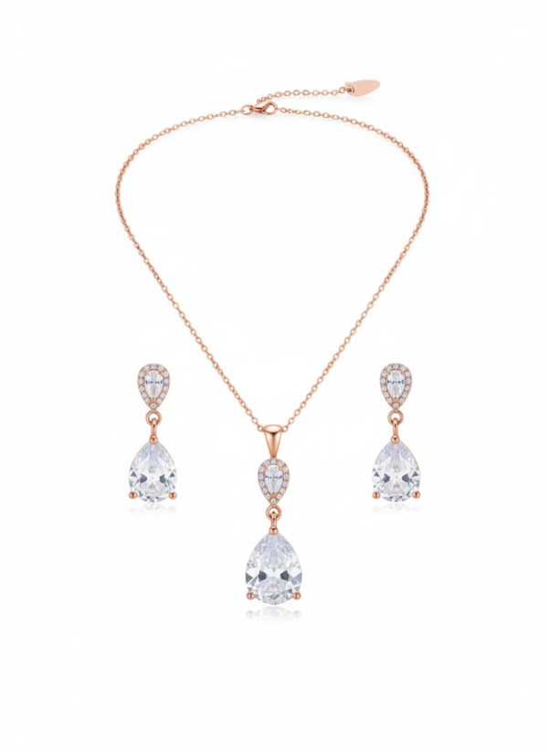 Rosé Lumière Pear Pendant