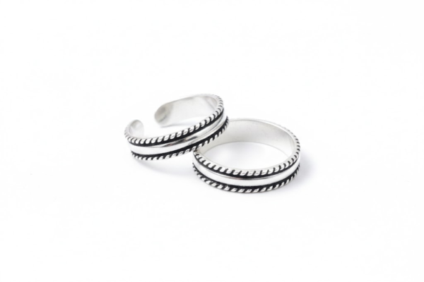 LumiStep Classic Silver Toe Rings