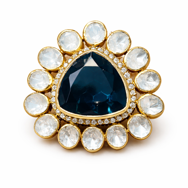 Sapphire Glow Trilliant Pendant