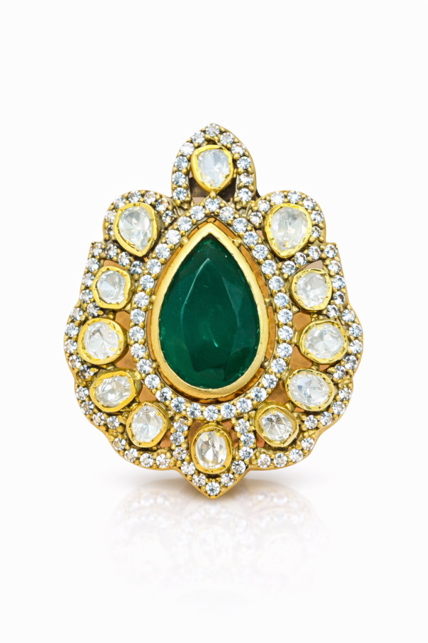 Emerald Noor Halo Pendant