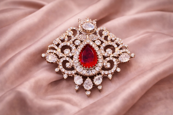 Ruby Royale Moissanite Pendant